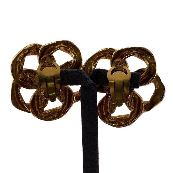 CHANEL 23 Coco Mark Earrings Gold Ladies - Picture 4 of 12